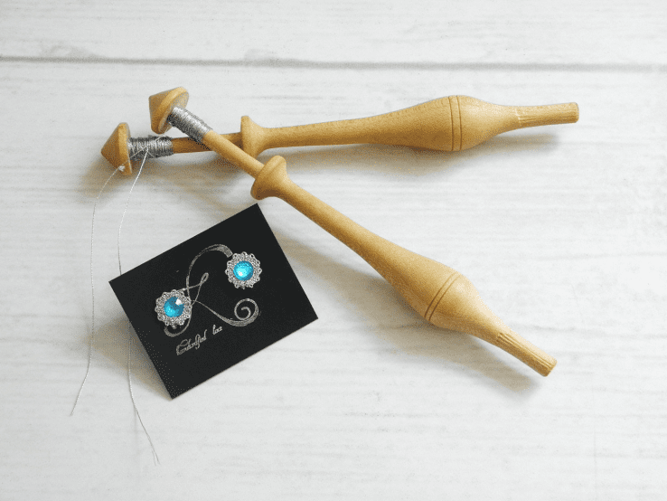 Mini klekljani uhani