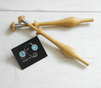 Mini klekljani uhani