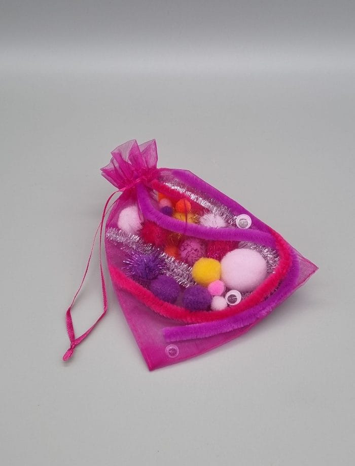 DIY set za ustvarjanje, kreativni darilni set, Sneženi mož - za punce - slika 3