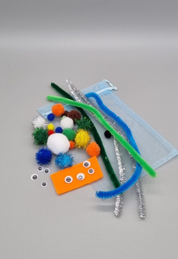 DIY set za ustvarjanje, kreativni darilni set, Sneženi mož – za fante - slika 2