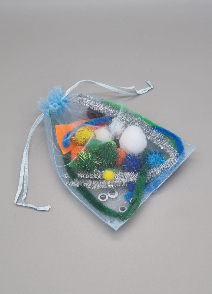 DIY set za ustvarjanje, kreativni darilni set, Sneženi mož – za fante - slika 3