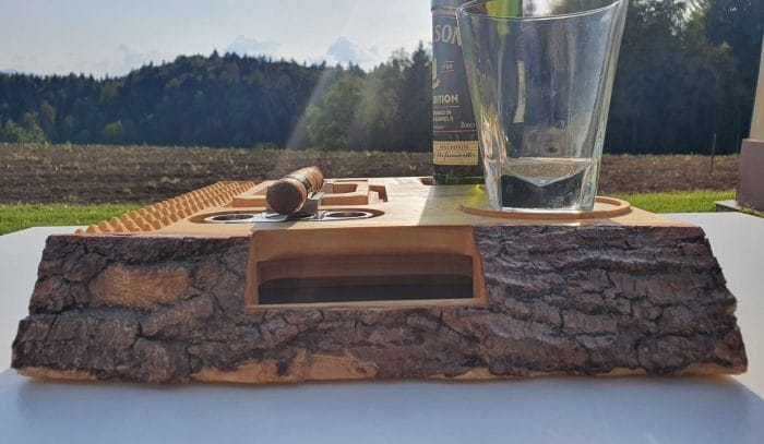 Unikaten servirni pladenj za pijaco in cigare - slika 5