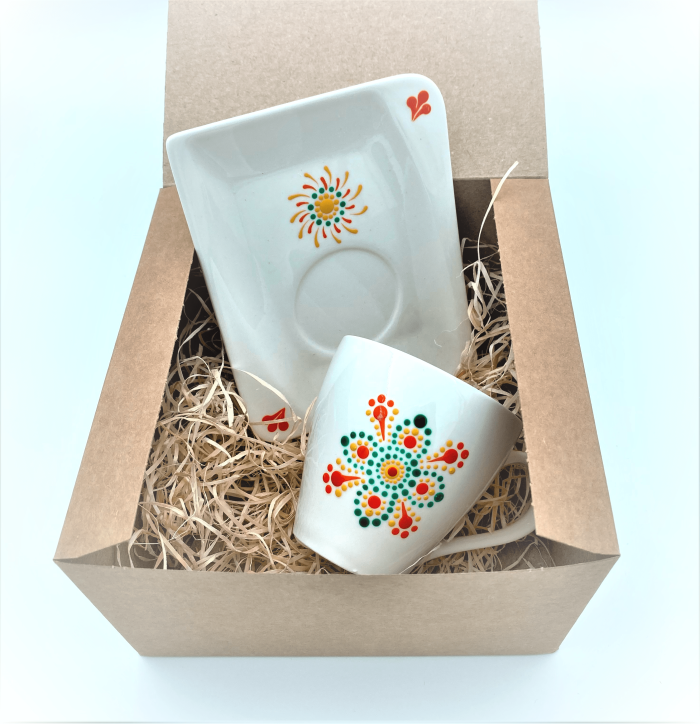 Skodelica s podstavkom iz porcelana - slika 3
