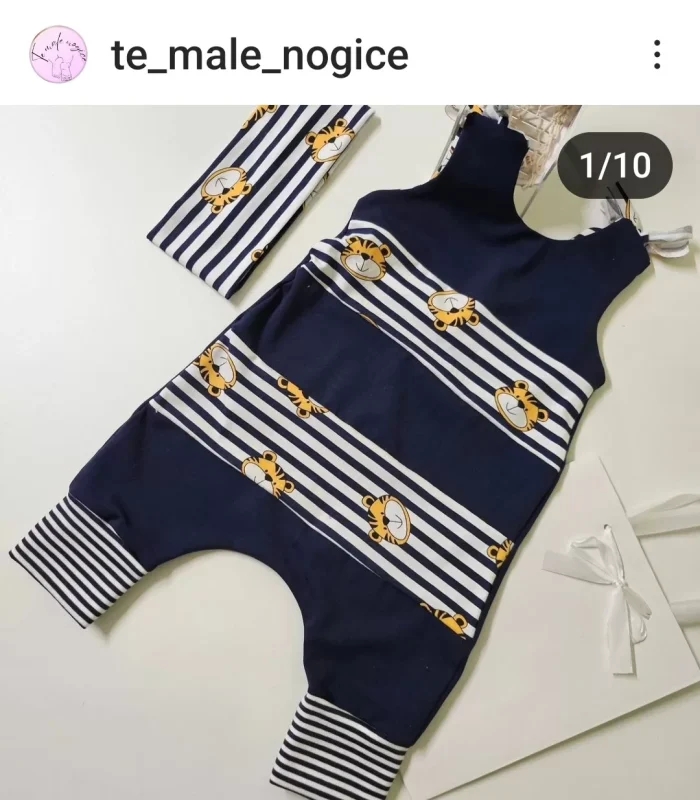 Hlačke romper mornar od 0 do 3 mesece