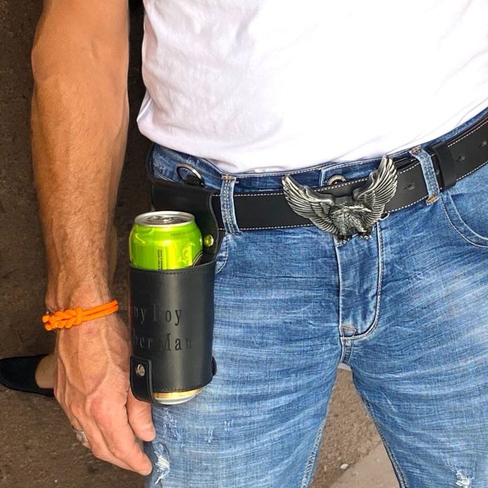 Personalizirana usnjena držala za pivo Party DDDesign.si - slika 9