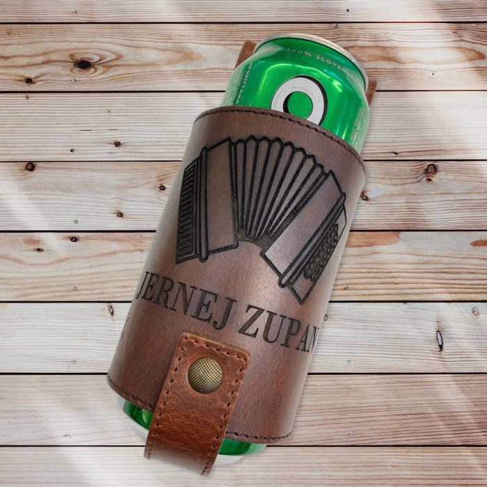 Personalizirana usnjena držala za pivo Party DDDesign.si - slika 4