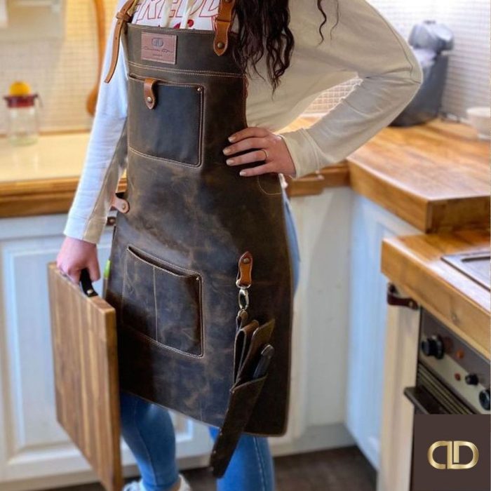 Personalizirani usnjeni predpasnik CHEF DDDesign.si - slika 7