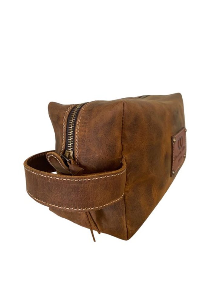 Personalizirana usnjena toaletna torbica DDDesign.si - slika 2