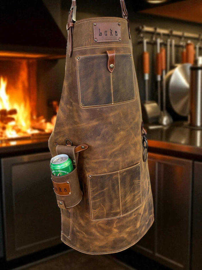 Personalizirani usnjeni predpasnik CHEF DDDesign.si - slika 2