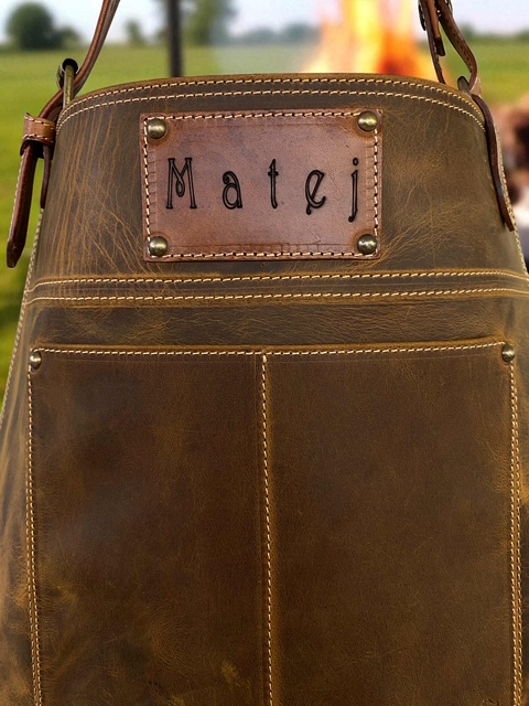 Usnjeni predpasnik DDDesign 100% goveje usnje - slika 2