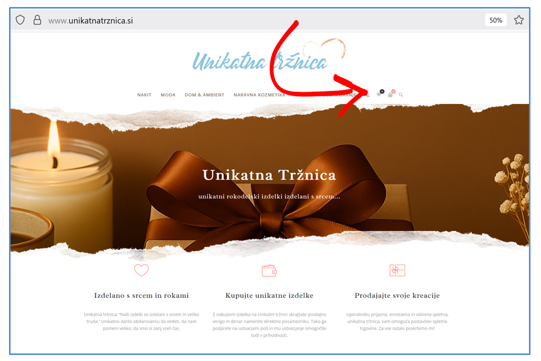 Vstopna stran Unikatna Tržnica