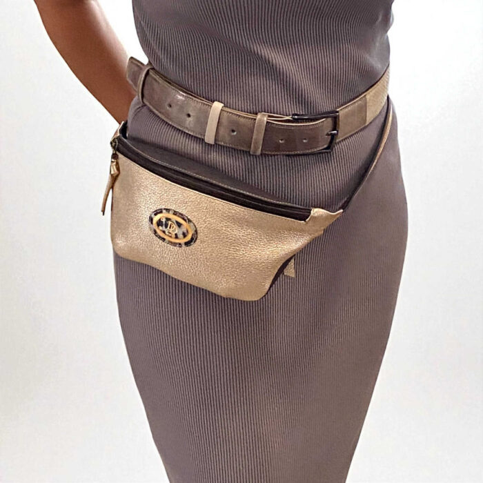 Usnjena unikatna crossbody ali pasna ženska torbica