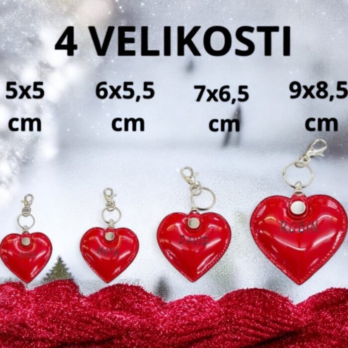 Usnjeni obeski za ključe srce