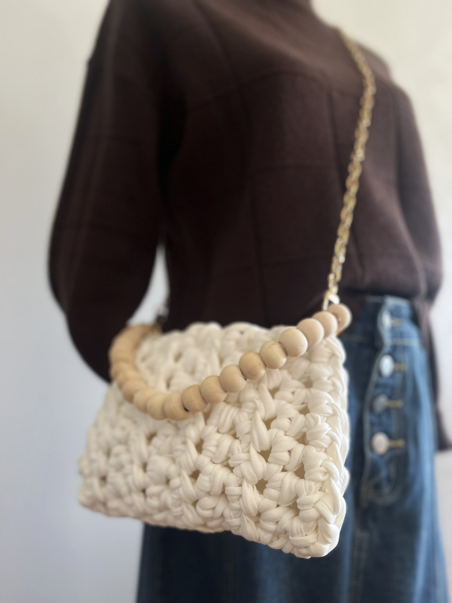 ELARA - kvačkana torbica - slika 4