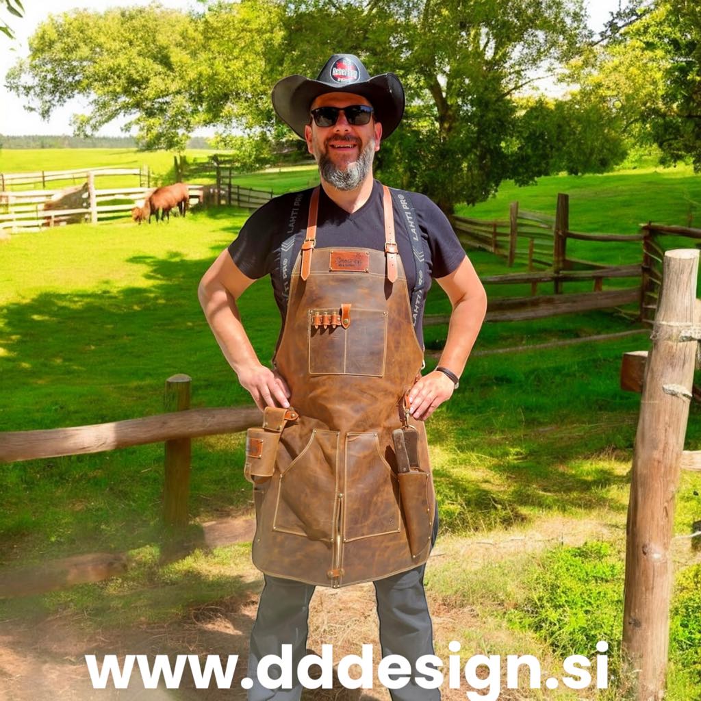 Usnjeni predpasnik za žar