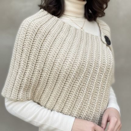 LIORA - kvačkan pončo