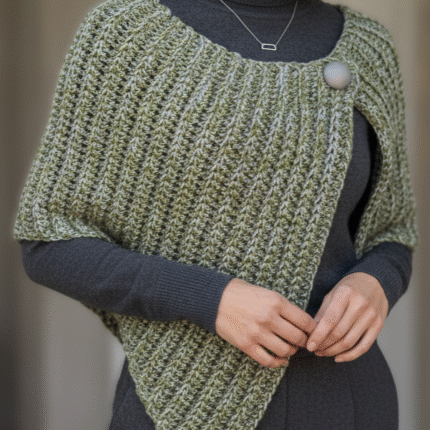 OLIVIA - kvačkan pončo