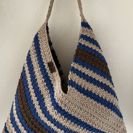 Kvačkana torbica unikatna bombaž