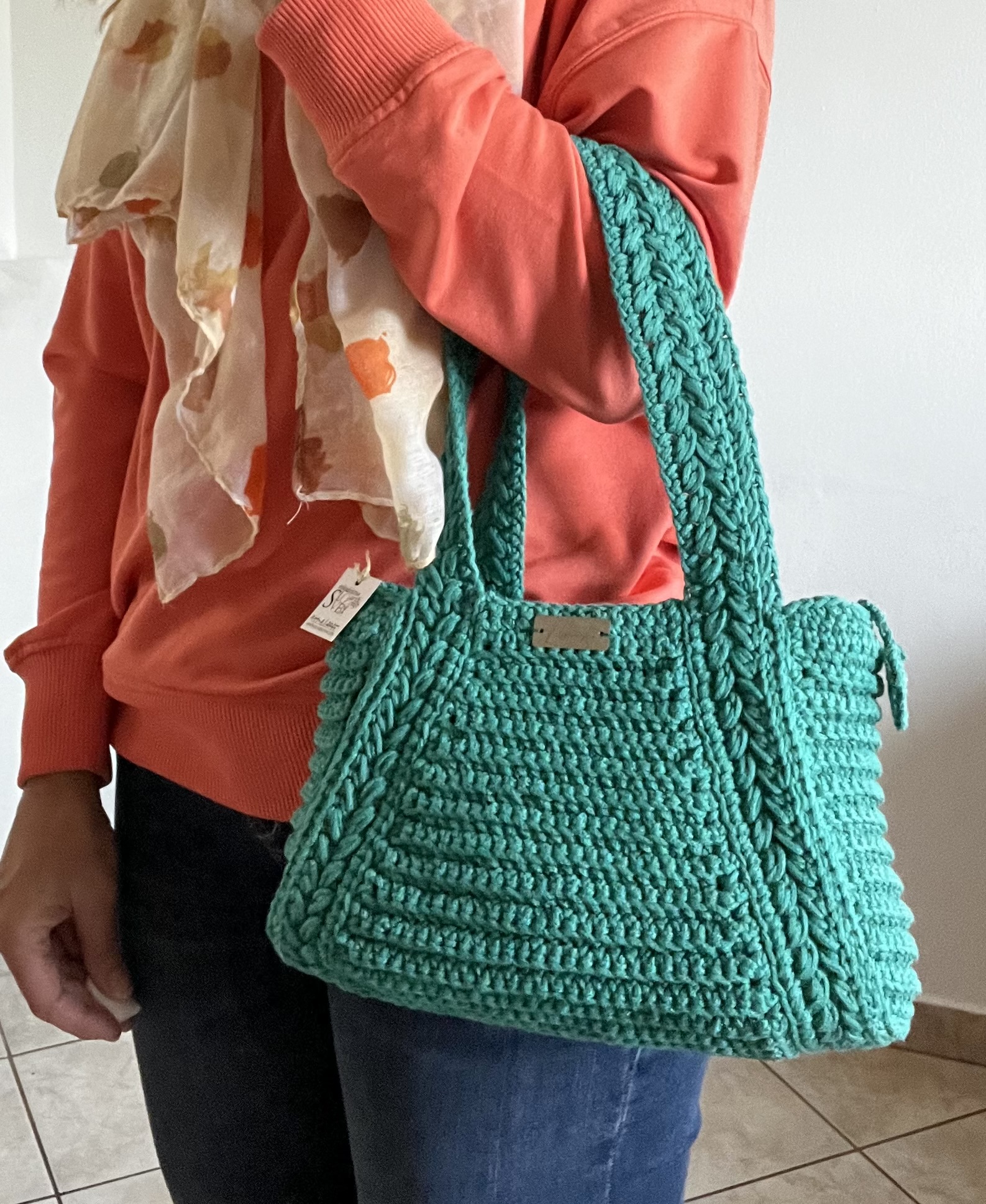 Kvačkana torba zelena - slika 2