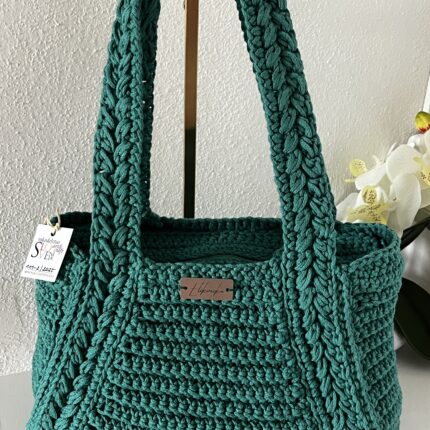 Kvačkana torba zelena