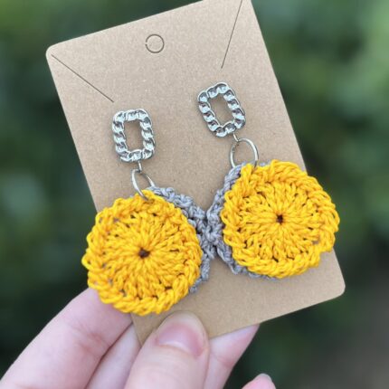 SOLARA – kvačkani uhani