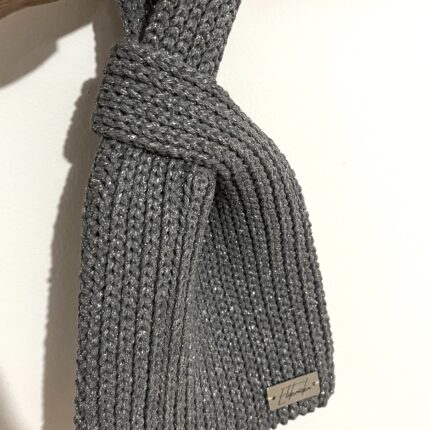 Kvačkana torbica, japonski stil torbice v bleščeči sivi barvi, narejena iz bombaža