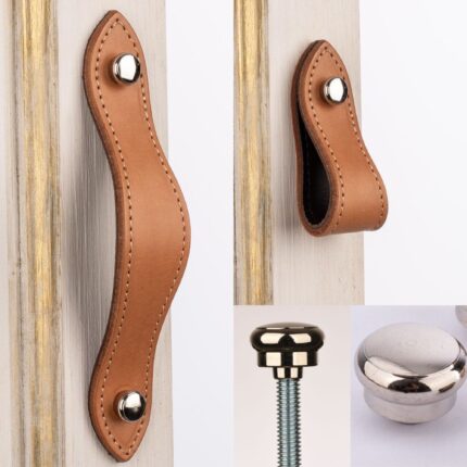 Usnjeni pohištveni ročaji in gumbi